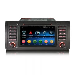 Erisin ES6753BN Android 14.0 Car Multimedia DVD System For BMW X5 E53 Stereo Wireless CarPlay Auto Radio GPS DSP 4G LTE BT5.0