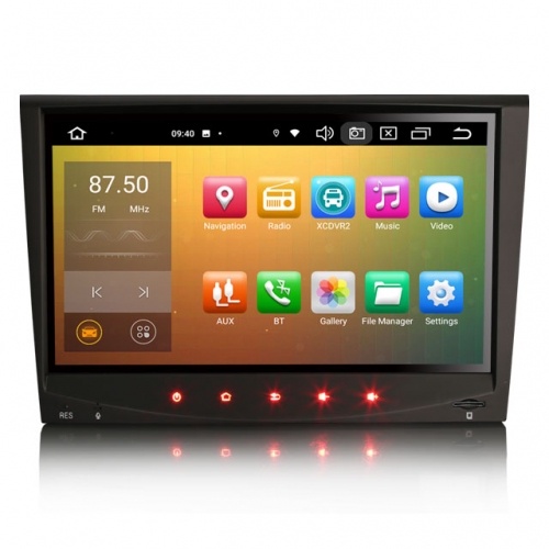 Erisin ES8558C 7" IPS Android 14.0 Car Multimedia Wireless CarPlay Android Auto Radio For Porsche 911 Cayman Boxster 987 GPS DSP 4G SIM LTE WiFi BT5.0