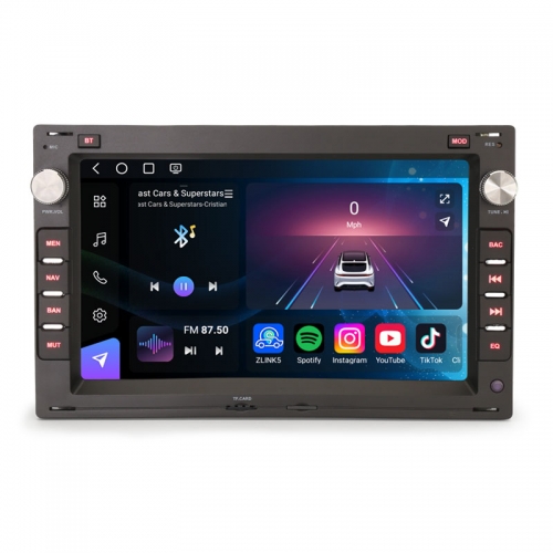 Erisin ES9009V Android 14 Autoradio Snapdragon 460 8+128GB Wireless CarPlay Android Auto 4G LTE GPS Für VW Golf Passat Jetta Skoda Seat
