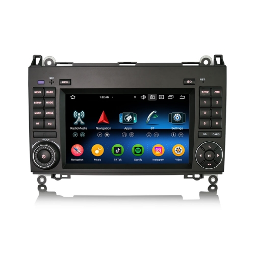Erisin ES5572B Android 16.0 Car Stereo For Mercedes Benz A/B Class W169 W245 B200 Sprinter Viano Vito GPS Navi CarPlay Auto Radio DSP 4G LTE BT5.0 IPS