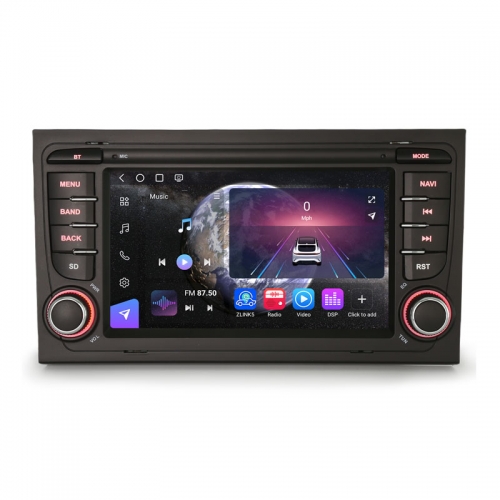 Erisin ES9074A 8GB+128GB Android 14 Car Radio for AUDI A4 S4 RS4 8E 8F B9 B7 RNS-E SEAT EXEO Wireless CarPlay Android Auto GPS 4G DAB+ DSP HiFi BT5.1