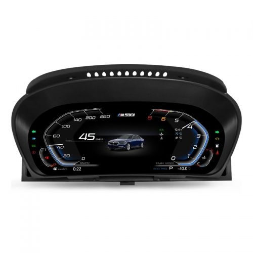 Erisin ES4870T 12.3” Digital Instrument Cluster for BMW 5 Series E60 X5 E70 X6 E71 CCC/CiC T507 Quad-Core 1.5GHz, Linux OS, HD LCD Screen, Plug & Play