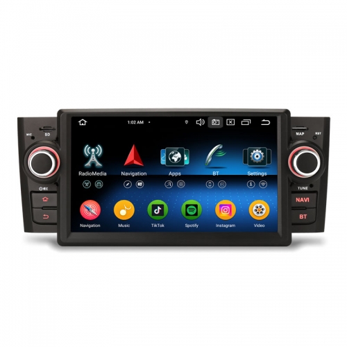 Erisin ES6524L 7" Android 16.0 Car Stereo for Fiat Grande Punto Linea Wireless CarPlay Android Auto GPS Navi TPMS DAB+ DSP BT5.1 IPS