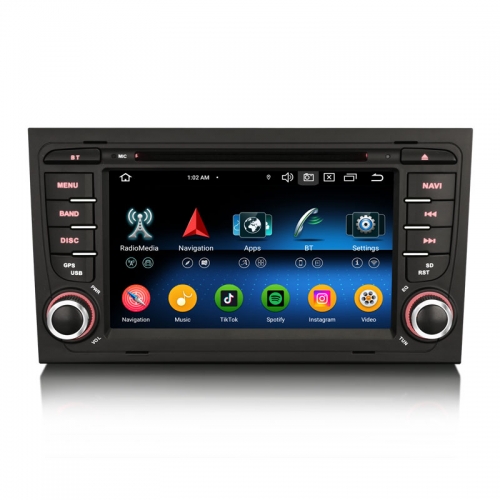 Erisin ES6574A Android 16 Autoradio Bluetooth GPS Navi For AUDI A4 AS4 RS4 8E 8F B9 B7 RNS-E SEAT EXEO Car Stereo DVD WiFi DSP IPS Canbus CarPlay