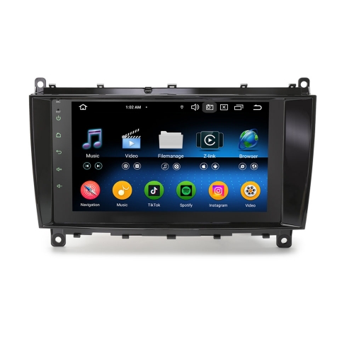 Erisin ES5584C Android 16 Autoradio Bluetooth GPS Navi For Mercedes Benz CLK-Class C209/A209 2005-2009 Car Stereo WiFi DSP IPS Canbus CarPlay