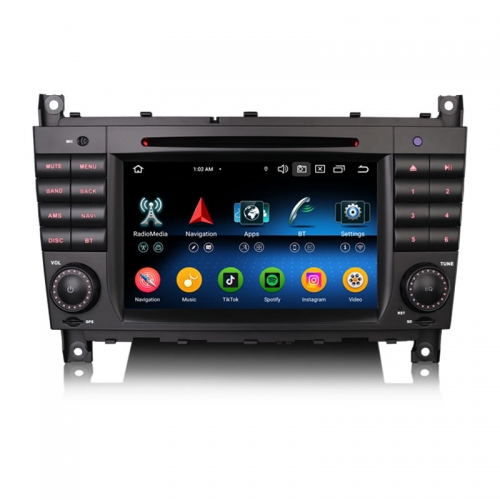 Erisin ES6569C Android 16 Autoradio Bluetooth GPS Navi For Mercedes Benz C/CLC Class W203 G-Class W463 Car Stereo DVD WiFi DSP IPS Canbus CarPlay