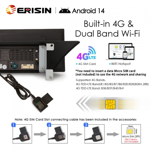 Autoradio Android 14 Pour Audi A4/A5/B8/S4/S5 - Écran 10,25" Qualcomm 8 Cœurs 4Go/64Go - GPS CarPlay Android Auto 4G