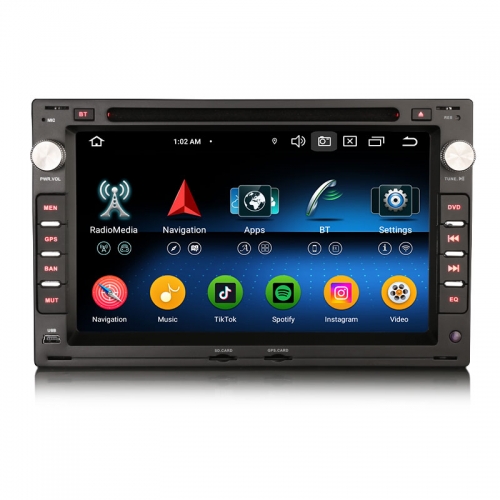 Erisin ES6509VB Android 16 Car Stereo DVD For VW POLO BORA SHARAN PASSAT GPS Sat CarPlay Auto Radio DSP 4G LTE BT5.0