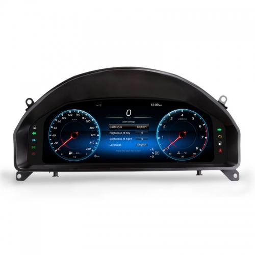 Erisin ES48C40T 12.3" Car LCD Dashboard for Mercedes-Benz C CLASS W204 2008-2011 with NTG 4.0 System HD Digital Gauge Cluster
