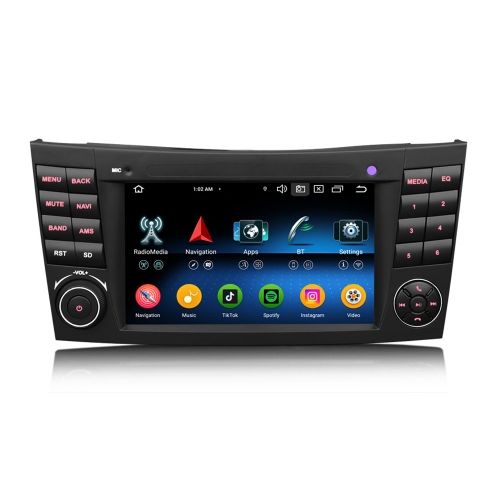 Erisin ES5581E IPS Android 16.0 Car Stereo GPS Sat Navi Radio For Mercedes-Benz CLS Class W219 E-Class W211 DSP 4G LTE Wireless CarPlay Auto BT5.0