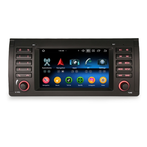 Erisin ES5553B IPS Android 16 Car Stereo GPS Sat Navi Radio For BMW X5 E53 Multimedia DSP Wireless CarPlay Auto Radio BT5.0