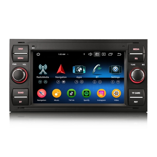 Erisin ES5566FB Android 16 Car Stereo For Ford Focus II S/C-Max Galaxy Fiesta Kuga Transit Connect GPS Navi Auto Radio Carplay DSP BT5.0 Multimedia