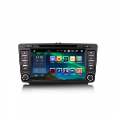 Erisin ES8526S 8" Skoda Octavia Rapid Roomster Superb Yeti Android 14.0 Car Stereo DSP CarPlay & Auto GPS TPMS DAB+ 4G Multimedia DVD System
