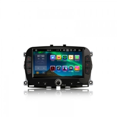 Erisin ES8551F 7" Android 14.0 Car Stereo For Fiat 500/500C/500S/500E 2016-2019 and 500 Hybrid 2020-2021 CarPlay Auto Radio Bluetooth 4G SIM Card SWC