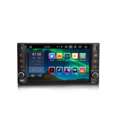 Erisin ES8512C 7" IPS Android 14.0 Car Radio for Toyota Corolla RAV4 Terios CarPlay Auto Radio GPS 4G DSP GPS Sat Nav