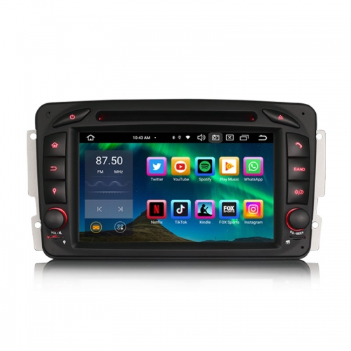 Erisin ES8563C 7" DSP Android 14.0 Car Stereo For Mercedes Benz Viano Vito G-Class W463 C-Class W203 CLK W209 CarPlay Auto GPS 4G DAB+ DVD
