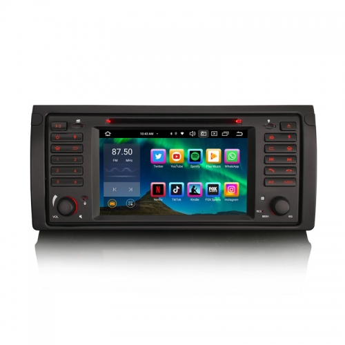 Erisin ES8553B 8-Core Android 14 Car Stereo GPS For BMW X5 E53 Wireless CarPlay Autoradio DVD SWC DTV DSP BT5.1