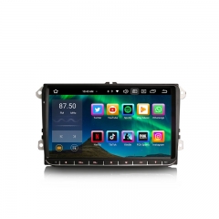 Erisin ES8552V 9" Android 14.0 Autoradio GPS Wireless CarPlay Auto Stereo For SKODA Yeti VW Amarok Crafter Caddy Transporter T6 SWC DTV DSP