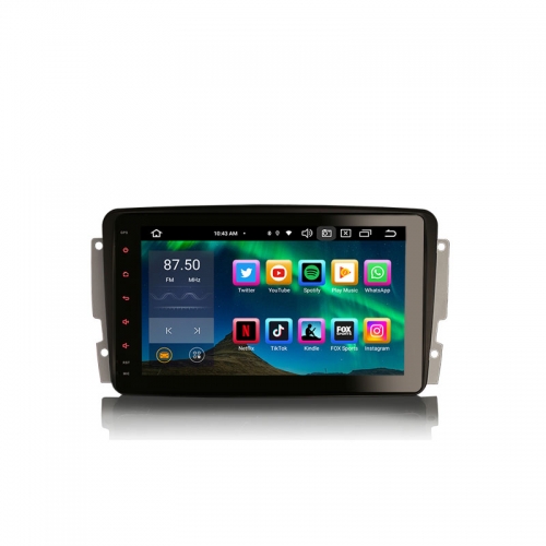Erisin ES8587C Android 14 IPS Autoradio GPS Wireless CarPlay Stereo For Mercedes Benz G-Class W463 C-Class W203 S203 Viano Vito SWC DTV DSP