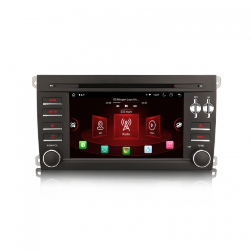 Erisin ES8914C 7" IPS Screen 8-Core Android 14.0 Car DVD Player GPS For Porsche Cayenne 4G LTE DPS Wireless CarPlay Auto Radio