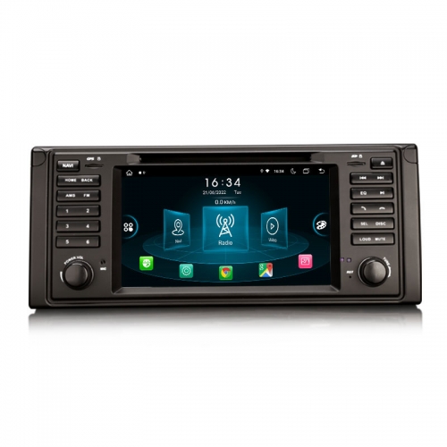 Erisin ES8939B 7" Android 14.0 Car Multimedia System CarPlay Autoradio BMW E39 E53 M5 Auto GPS TPMS DVR DAB+ DSP IPS Canbus