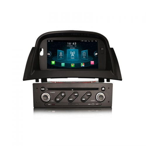 Erisin ES8936M 7" Android 14.0 Car Stereo For Renault Megane II Radio CarPlay Android Auto 4G BT5.0 IPS DSP GPS Canbus Split-Screen