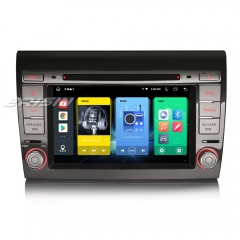 Erisin ES8971F 7" IPS Screen 8 Core Android 14.0 Car DVD Player GPS 4G LTE DPS Wireless CarPlay Auto Radio For Fiat Bravo