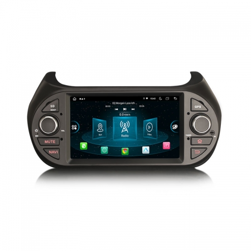ES8975F 7" IPS Android 14.0 Car Stereo GPS SatNav Radio For Fiat Citroen Nemo Fiorino Peugeot Bipper Qubo DSP 4G LTE Wireless CarPlay Auto BT