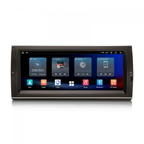 Erisin ES8925B 10.25" IPS Screen Android 14.0 Car Stereo GPS SatNav Radio For BMW X5 E53 DSP 4G LTE Wireless CarPlay Auto Bluetooth 5.0