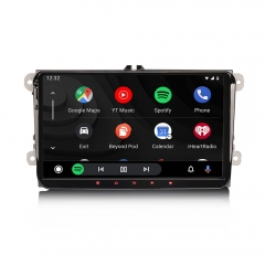 Erisin ES8998V 9" IPS Screen Android 14.0 Car Stereo GPS SatNav Radio For VW Sharan Jetta Seat Skoda DSP 4G LTE Wireless CarPlay Auto Bluetooth 5.0