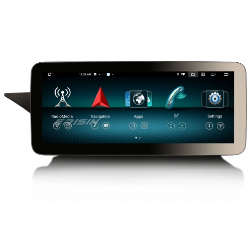 Erisin ES46E45L 12.3 Android 14 Car Multimedia Screen Upgrade GPS Mercedes-Benz E-Class W212 S212 2013-2015 with NTG4.5 System WiFi 4G BT CarPlay Auto