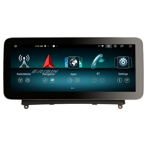 Erisin ES46C40 8 Core 128G Android 14 Car Stereo GPS Mercedes-Benz C-Class W204 S204 2008-2010 with NTG 4.0 CarPlay Auto Radio DSP IPS Multimedia