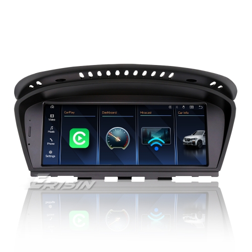 Erisin ES2460C 8.8" Linux Screen Upgrade for BMW 3/5/6 Series E90-E93/E60-E64 CCC Wireless CarPlay/Android Auto OEM Keep WiFi DSP EQ BT5.1 YouTube