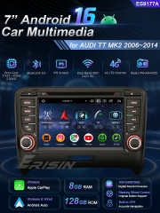 Erisin ES9177A 8G+128G DSP Android 16.0 Car DVD CarPlay & Auto GPS TPMS DAB+ Canbus IPS for AUDI TT MK2 2006-2014 Stereo 4G WiFi Multimedia