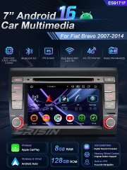 Erisin ES9171F 8G+128G DSP Android 16.0 Car DVD CarPlay & Auto GPS TPMS DAB+ Canbus IPS for Fiat Bravo 2007-2014 Stereo 4G WiFi Multimedia