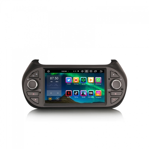 Erisin ES8575F 7" DSP Android 16 Car Stereo GPS For Fiat Citroen Nemo Peugeot Bipper Fiorino Qubo Multimedia CarPlay Auto Radio 4G LTE IPS BT5.0