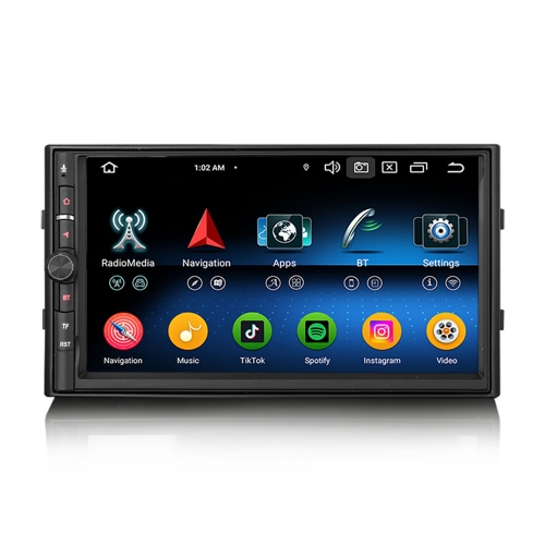 Erisin ES5736U Android 14.0 Universal 2 Din / Nissan Car Multimedia Stereo GPS Navigation CarPlay Auto Radio WiFi OPS DSP 4G LTE BT5.0