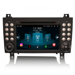 Erisin ES8940S 7" IPS Android 14.0 Car DVD Player GPS DSP 4G LTE Wireless CarPlay Auto Radio For Mercedes-Benz SLK Class R171 W171 SLK200 SLK280 SLK30