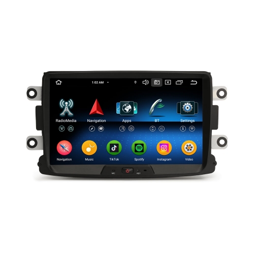 Erisin ES5729D Android 14.0 Car Stereo For Renault Dacia Duster Logan Sandero Dokker Lodgy CarPlay Auto 4G IPS TPMS DVR DSP GPS System