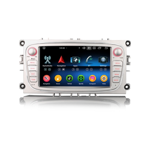 Erisin ES5768FS Android 14 Car Stereo GPS SatNav For FORD Mondeo Focus Galaxy S-Max C-Max Auto Radio CarPlay IPS DSP 4G WiFi