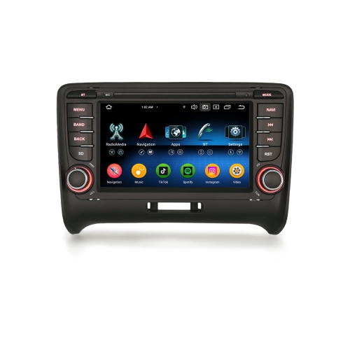 Erisin ES5777T Android 14.0 Car Stereo For AUDI TT MK2 Car Multimedia Player CarPlay Auto 4G WiFi DSP GPS System IPS BT5.0
