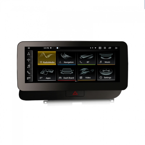 ES3875HR Right-Hand-Drive Android 14 Car Stereo Screen Upgrade For Audi Q5 (2009-2016) High Configuration 4G LTE Slot Dual WiFi CarPlay Auto Radio GPS
