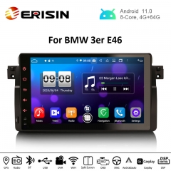 Erisin ES8796B 9" Android 11.0 Car Stereo for BMW E46 PX5 DSP 64G CarPlay & Auto GPS 4G DAB+ WiFi Sat Nav