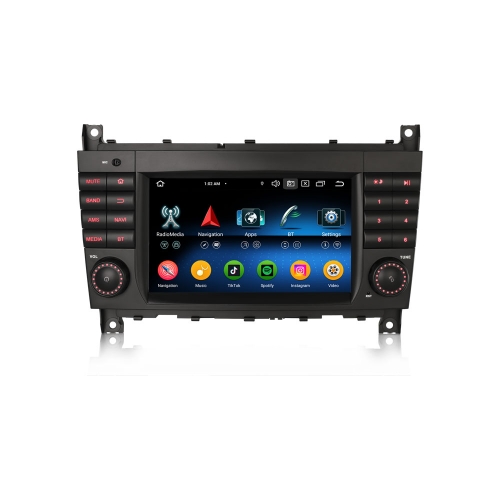 Erisin ES5769C Android 14.0 Car Stereo For Mercedes Benz C-Class W203 CLC W203 G-Class W463 CarPlay Auto 4G WiFi DSP GPS System IPS BT5.0