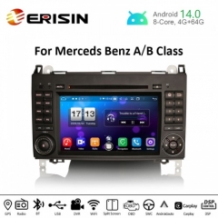 Erisin ES8702B 7" Octa-Core DSP Android 14.0 Car Radio GPS For Benz W169 W245 Sprinter Viano Vito Stereo DVD 4G BT CarPlay Auto