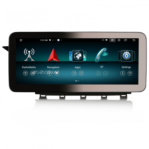 Erisin ES46GK45L Android 14 Autoradio GPS Stereo For Mercedes Benz GLK X204 NTG 4.5 System APS CarPlay Android Auto DSP WiFi SWC 128G