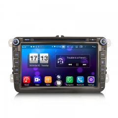 Erisin ES8715V 8" DSP Android 14.0 Car Radio CarPlay Auto For VW Seat Skoda GPS 4G DAB+ WiFi Stereo GPS System