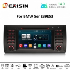 Erisin ES8753B 7" PX5 DSP Android 14.0 Car GPS DVD For BMW 5 Series E39 E53 X5 M5 CarPlay Auto 4G DAB+ WiFi Radio Stereo