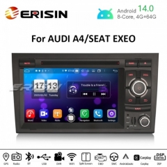 Erisin ES8738A 7" DSP Android 14.0 Car DVD Stereo for Audi A4 S4 RS4 B9 B7 SEAT EXEO CarPlay Auto GPS 4G DAB+