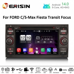 Erisin ES8766FB 7" PX5 DSP Android 14.0 Car DVD CarPlay & Auto GPS 4G DAB+ for Ford C/S-Max Galaxy Kuga Focus Transit